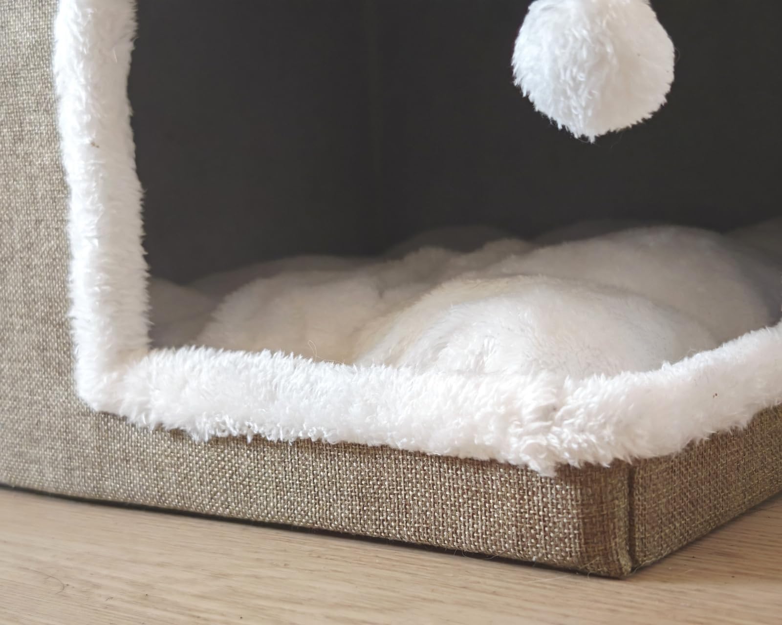 Spindro cat cave peekaboo opening invites playful hiding spots
