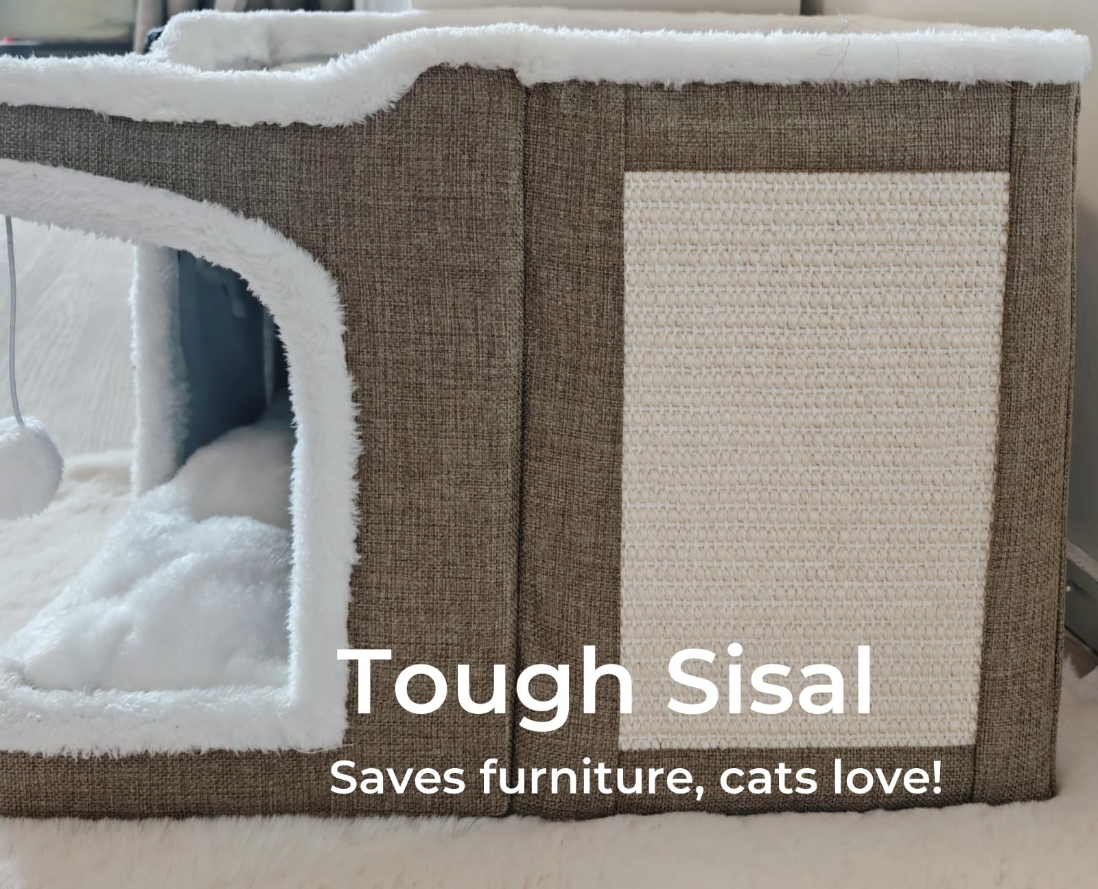 Spindro cat house upper platform perch offers elevated resting spot