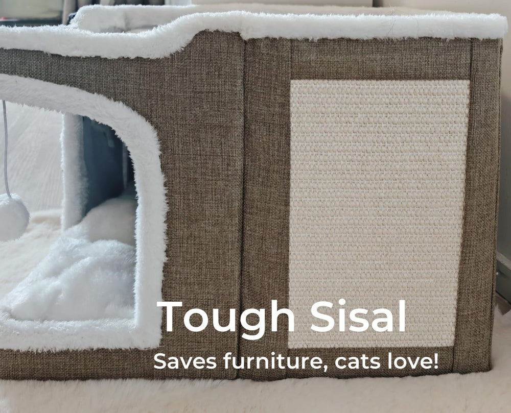 Spindro cat house upper platform perch offers elevated resting spot