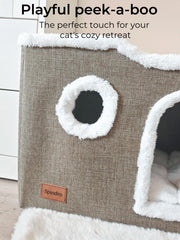 Spindro cat scratch pad sisal board promotes healthy claw engagement