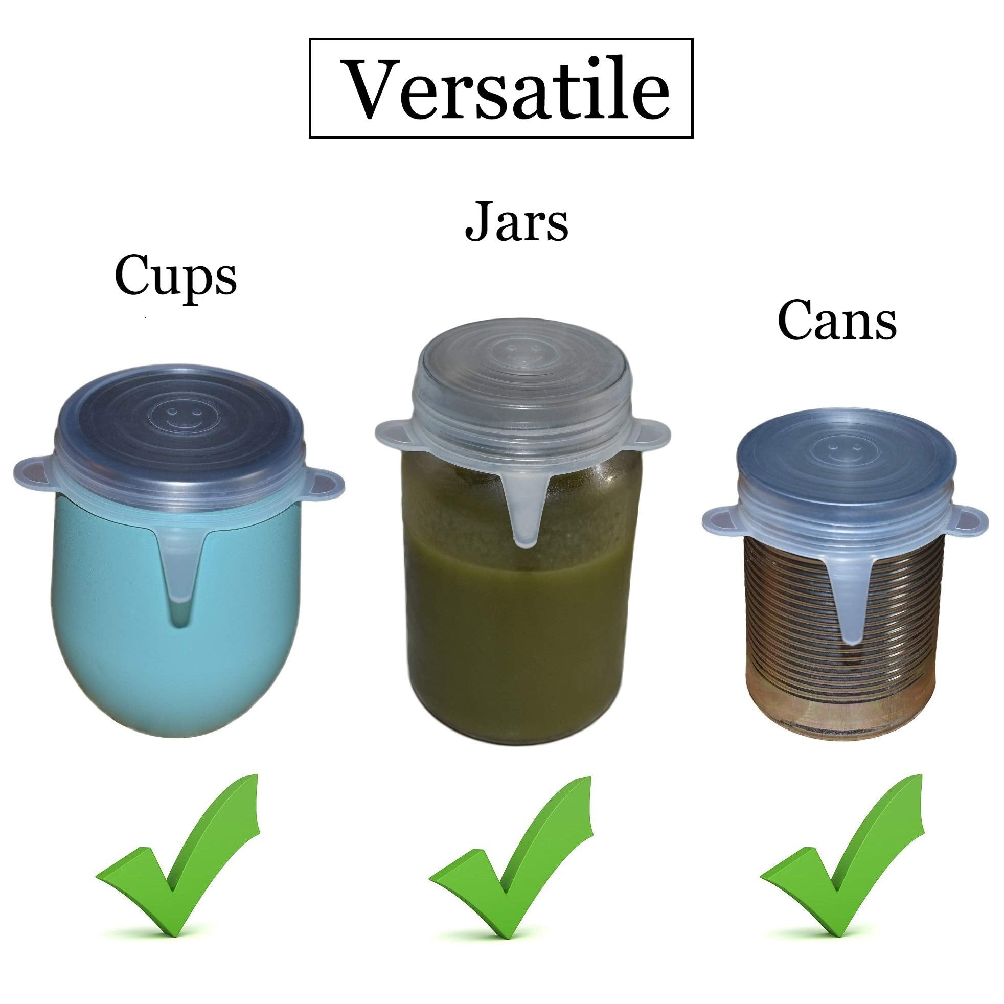 Spoiled Pet universal-fit lids on small cans offering airtight freshness