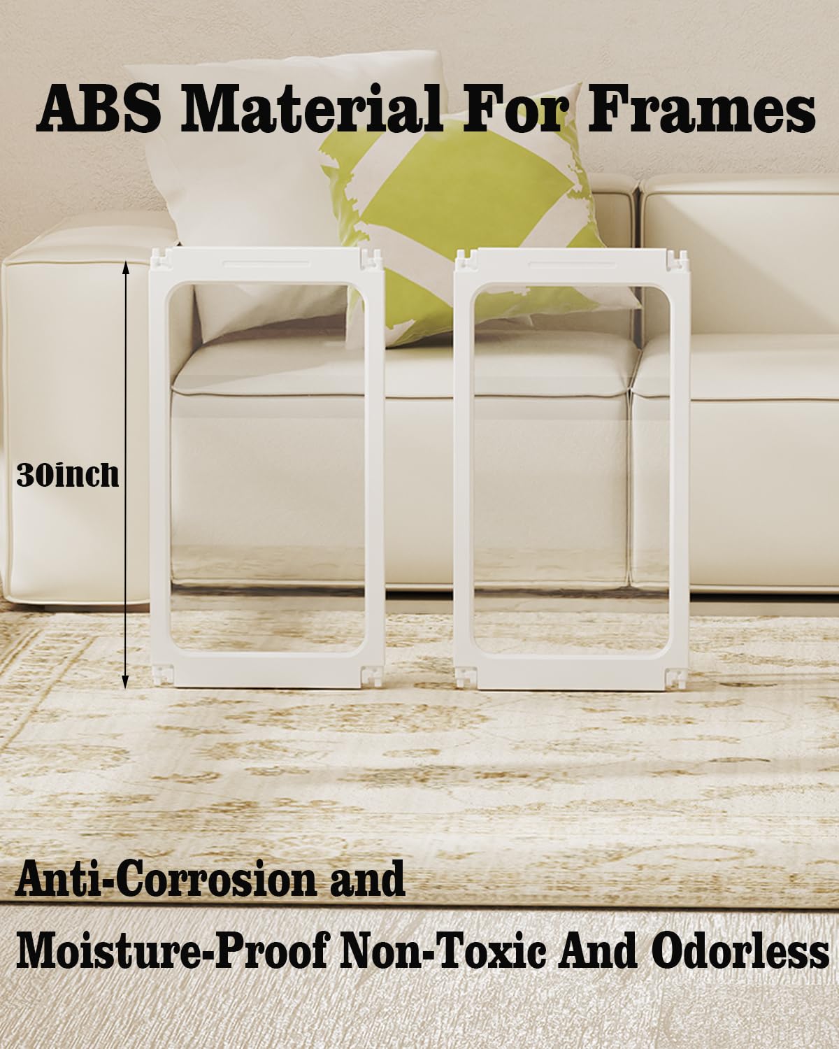 SPOODOR transparent panels reduce enclosure anxiety through visibility.