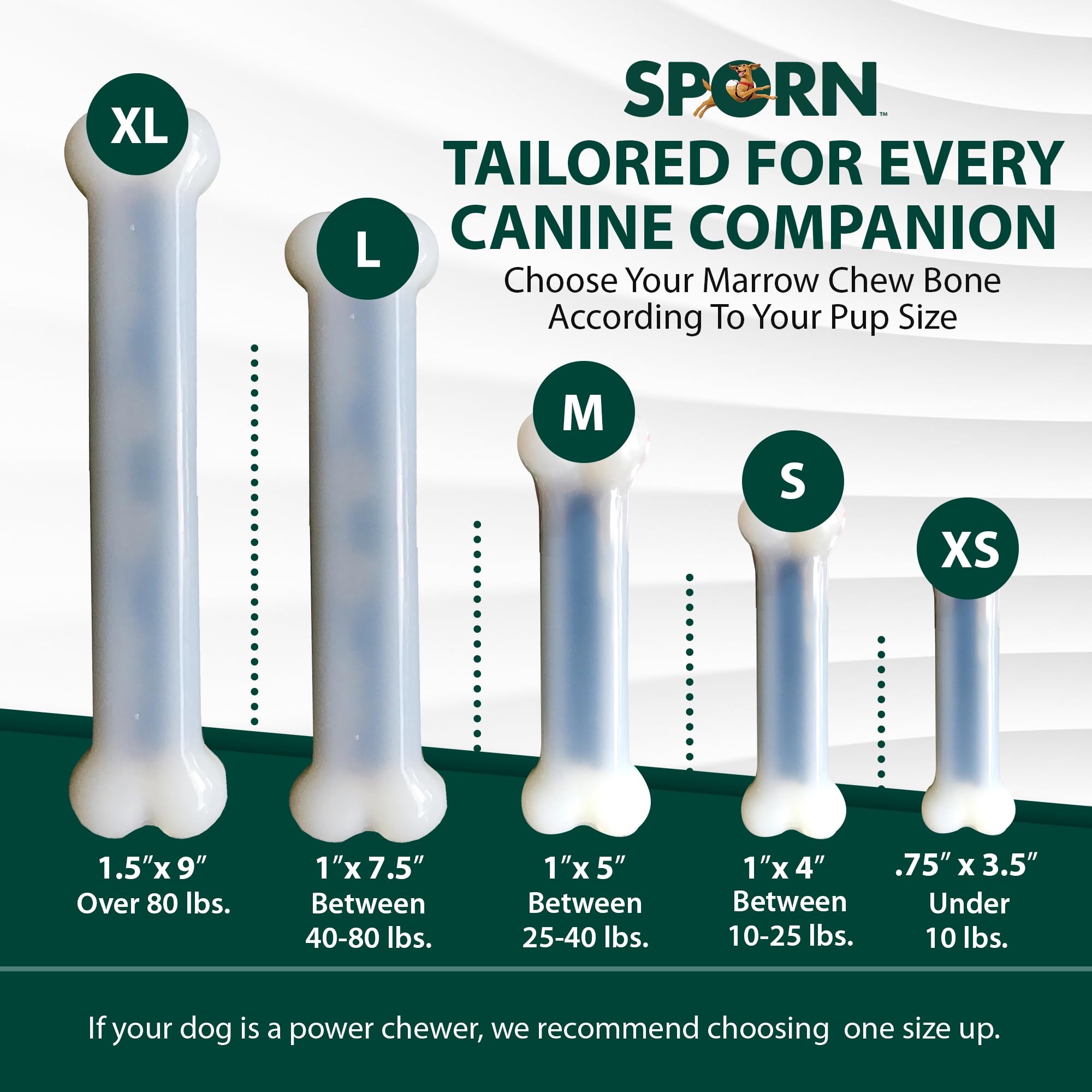Sporn Durable Marrow Dog Chew Bones dental benefits highlight tartar reduction potential