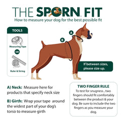 Sporn No-Pull harness adjustable strap for easy fit on walks