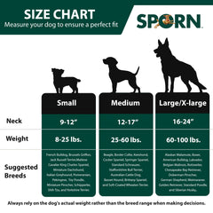 Sporn No Pull Harness on dog during walk demonstrates gentle control.