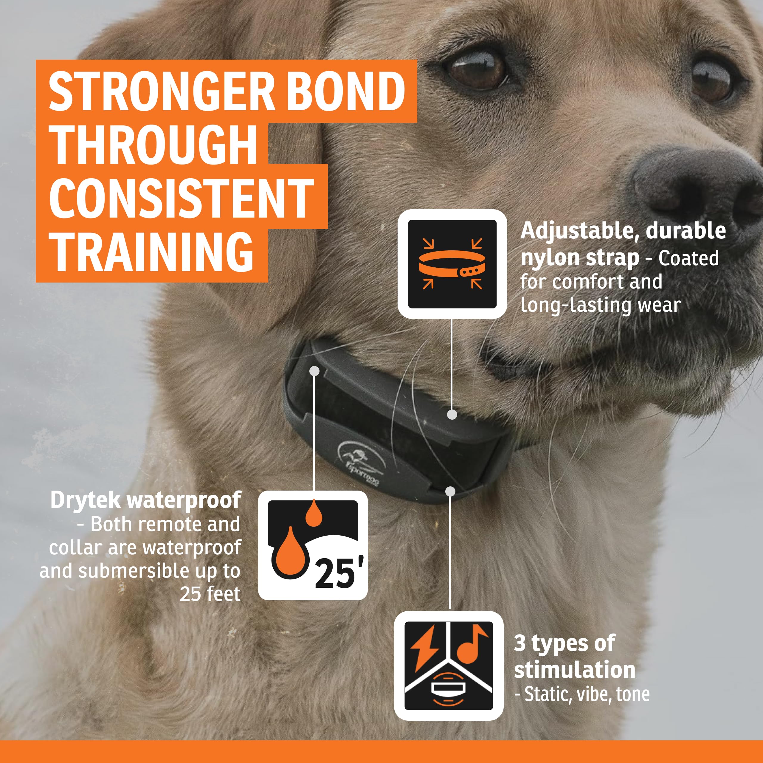 SportDOG FieldTrainer 425X quick-charge battery powers long training sessions