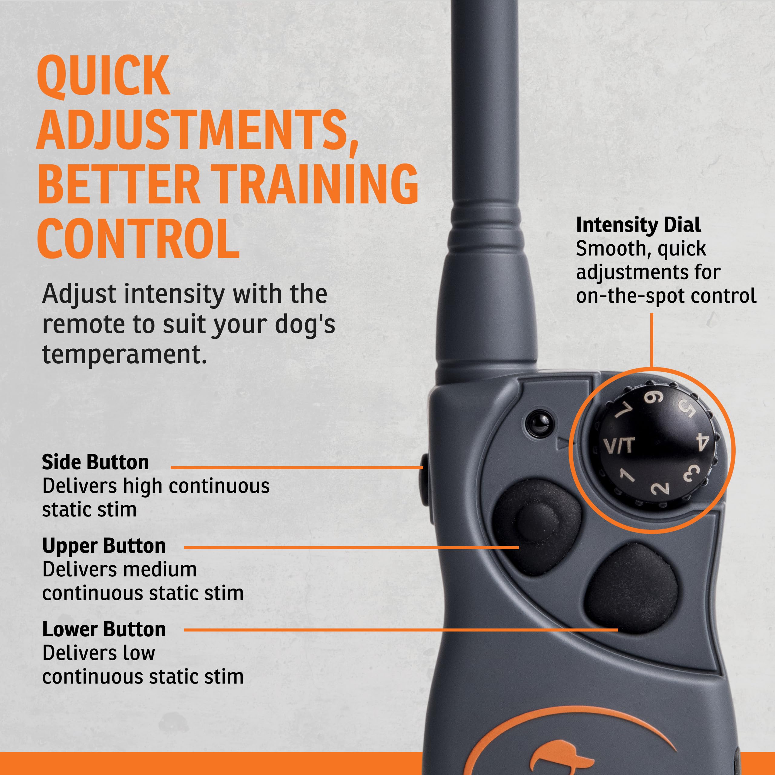 Lightweight SportDOG FieldTrainer 425XS collar receiver designed for all-day wear.