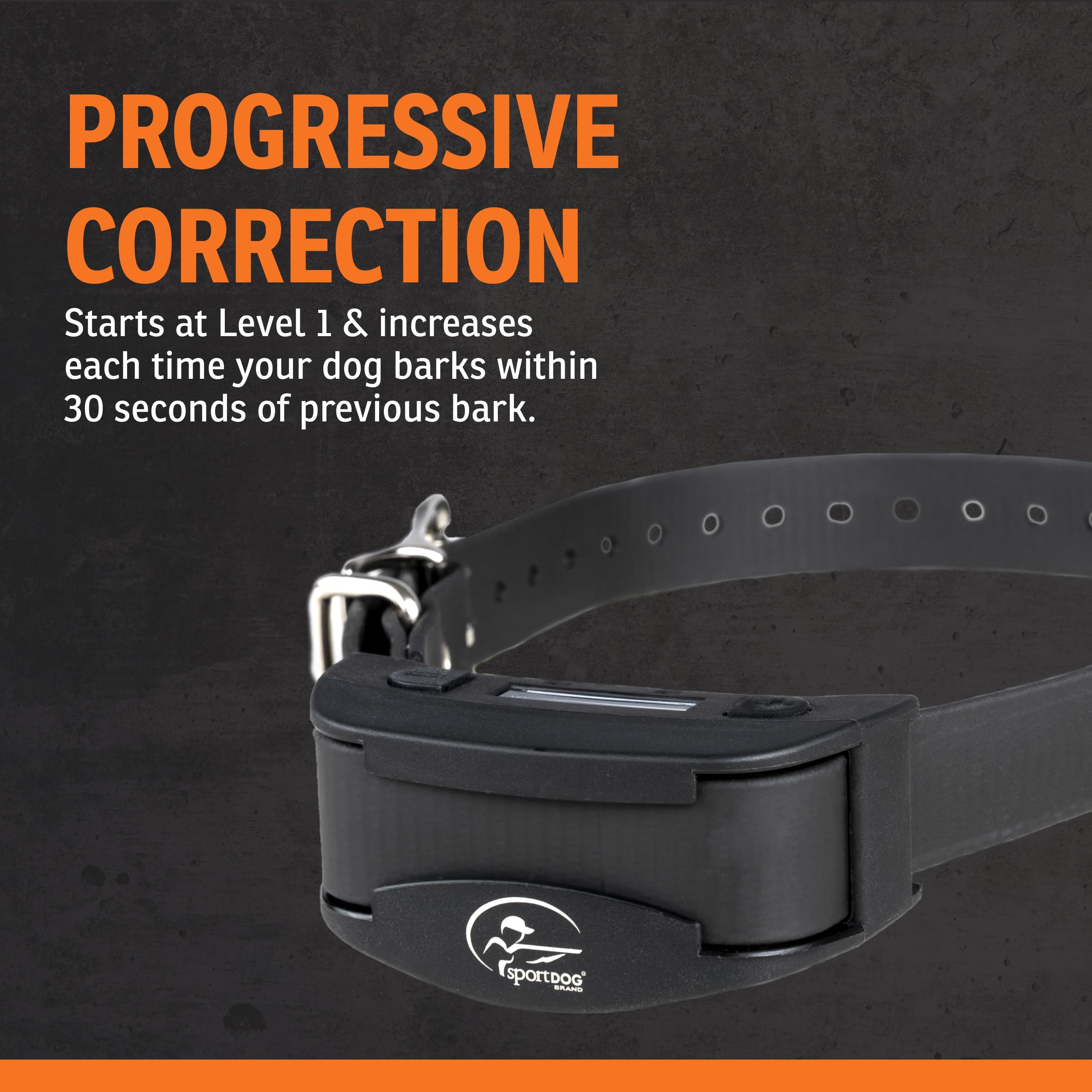 SportDOG NoBark SBC-R rechargeable battery charges in two hours for long sessions