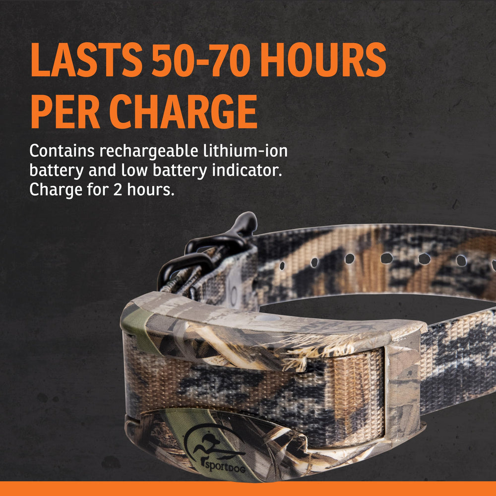 SportDOG WetlandHunter 425X range up to 500 yards in open field conditions.