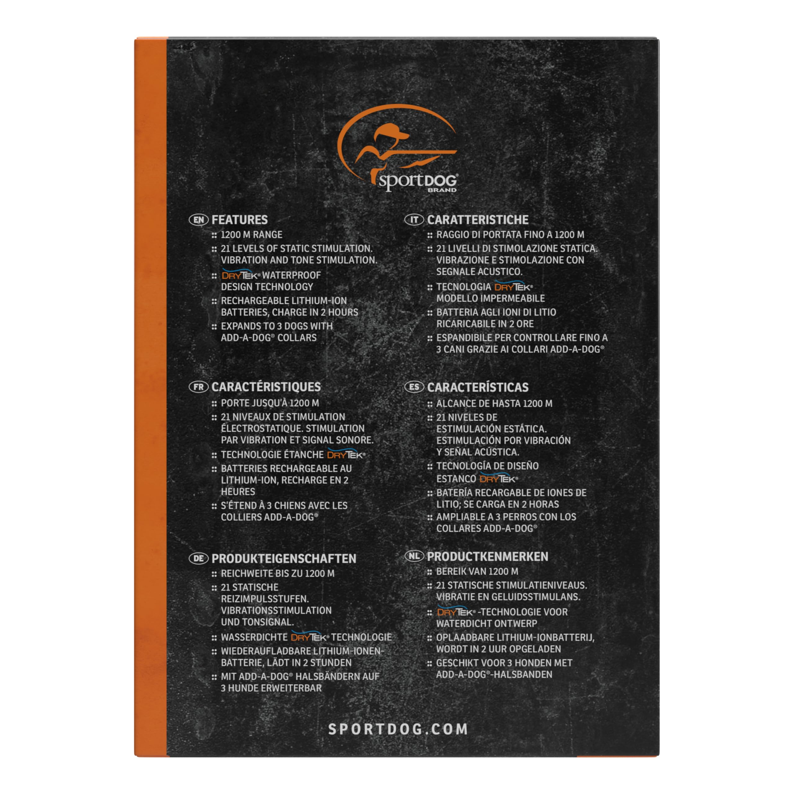 SportDOG YardTrainer 300-yard range graphic illustrating extended training space.