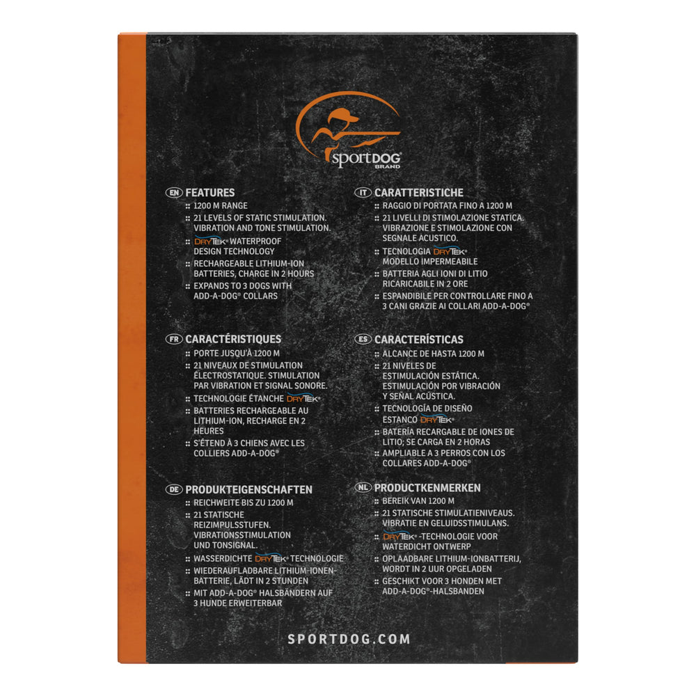 SportDOG YardTrainer 300-yard range graphic illustrating extended training space.