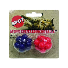 SPOT Atomic rubber bouncing ball 1.5-inch size encourages kitten chase and play.