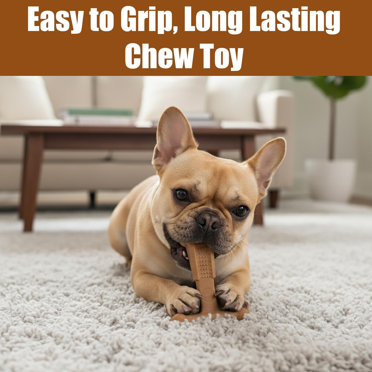 SPOT Bam-Bones Plus T-Bone chicken flavor boosts engagement and reduces boredom.