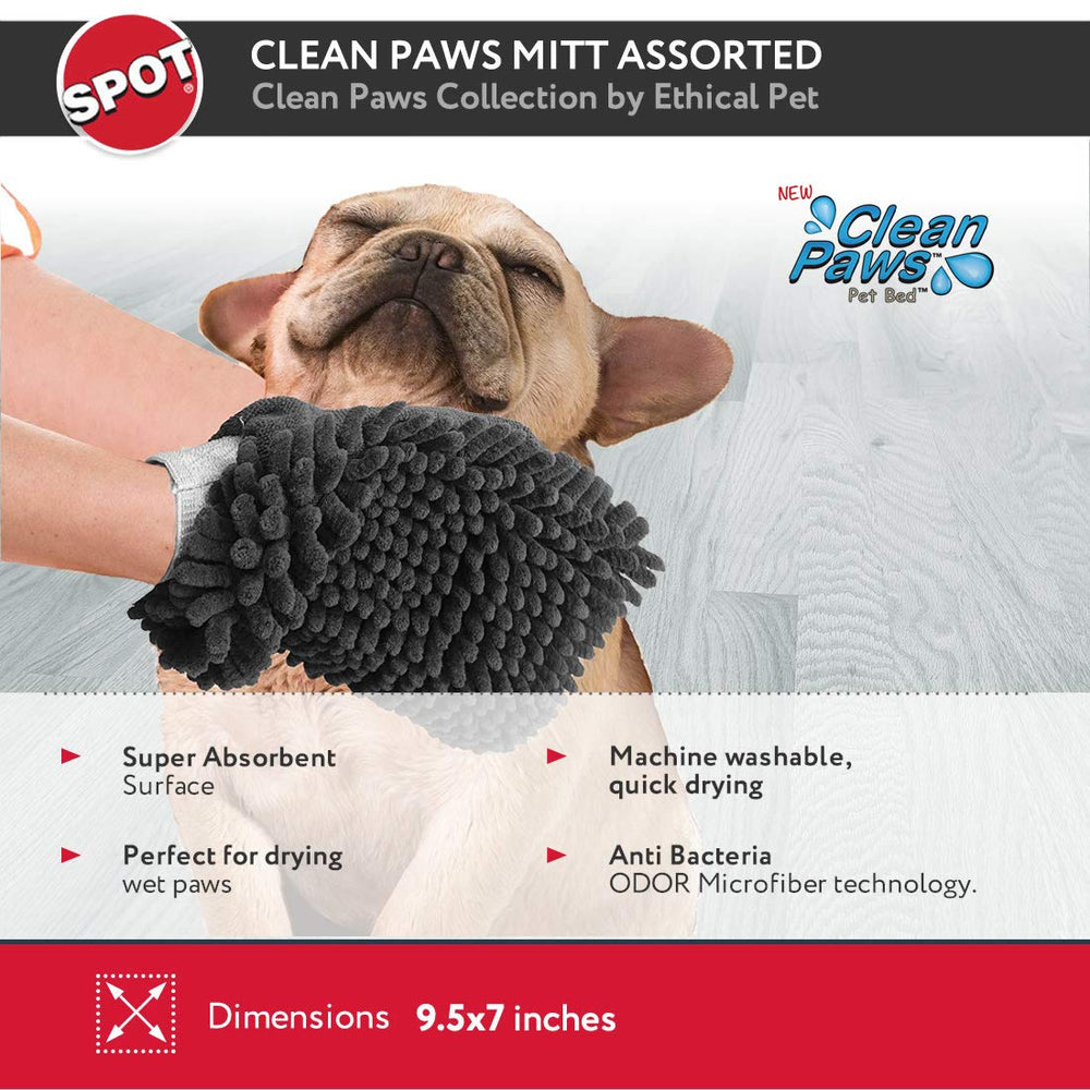 SPOT Clean Paws mitt remains washable and reusable after multiple uses.