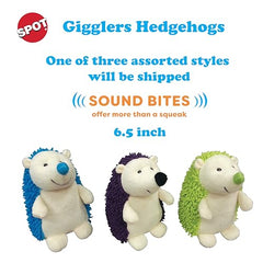 SPOT hedgehog toy with giggle sound enhances shake and wiggle play.
