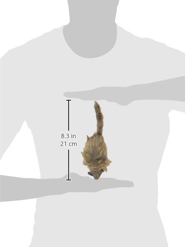 SPOT Shaggy Plush Giant Mouse in playroom demonstrates indoor hunting fun