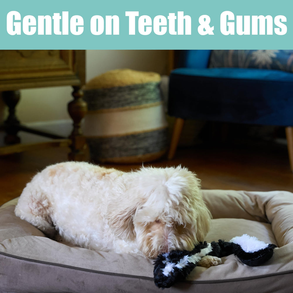 SPOT Skinneeez Skunk printed realistic design enhances interactive play.