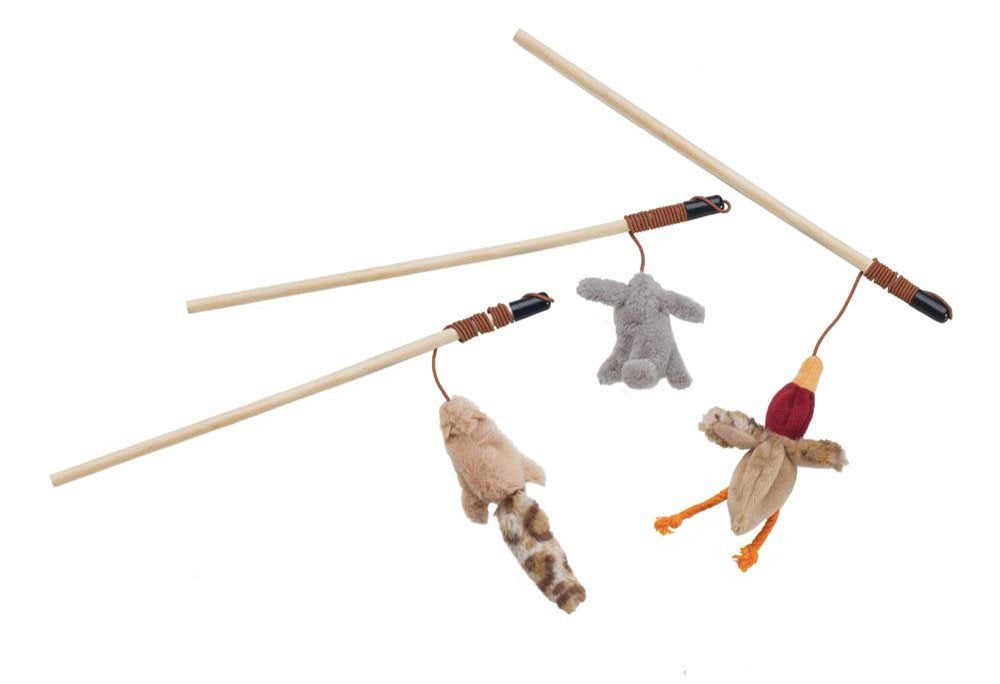 SPOT Skinneeez Teaser Wands Catnip wand-and-string for interactive play