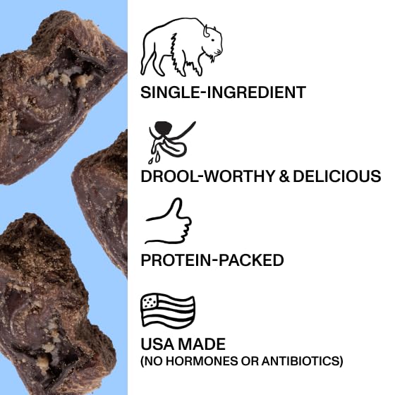 Spot & Tango Bison Bites close-up of freeze-dried texture for a wholesome reward.