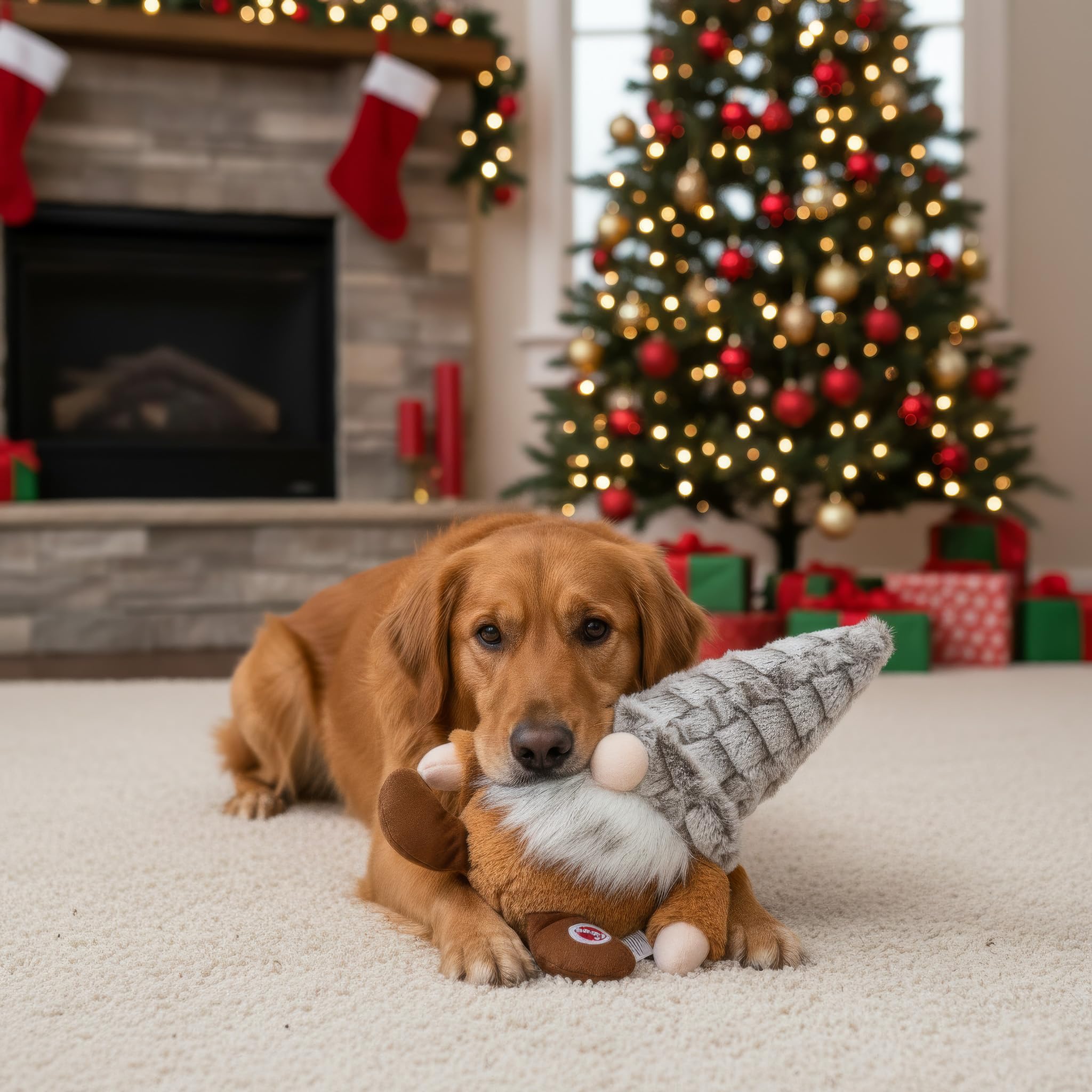 SPOT Woodsy Gnome non-toxic plush provides a safe toy feel.