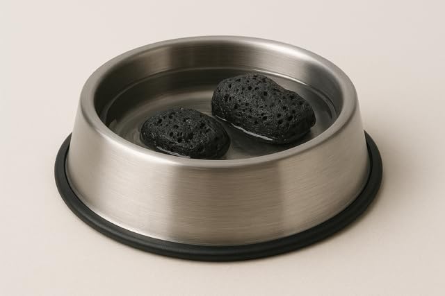 American-made Spots Pawty Rocks label on packaging