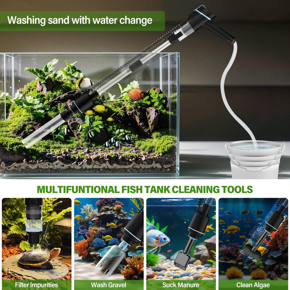 SPOWAY extension-hose provides flexible reach for deeper tanks and reduced spillage.