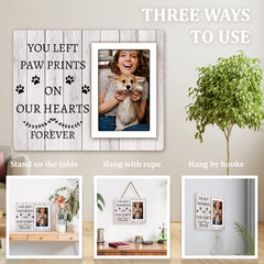 Spricoz dog memorial frame 4x6 photo holds a treasured dog portrait securely.