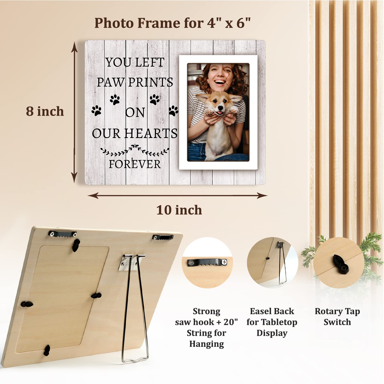 Spricoz dog memorial frame packaging ensures thoughtful memorial gift presentation.