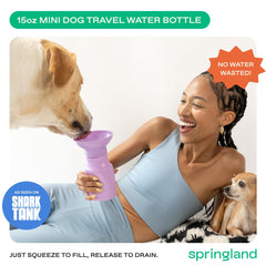 Springer by Springland leak proof bottle close up shows reliable spill prevention during travels.