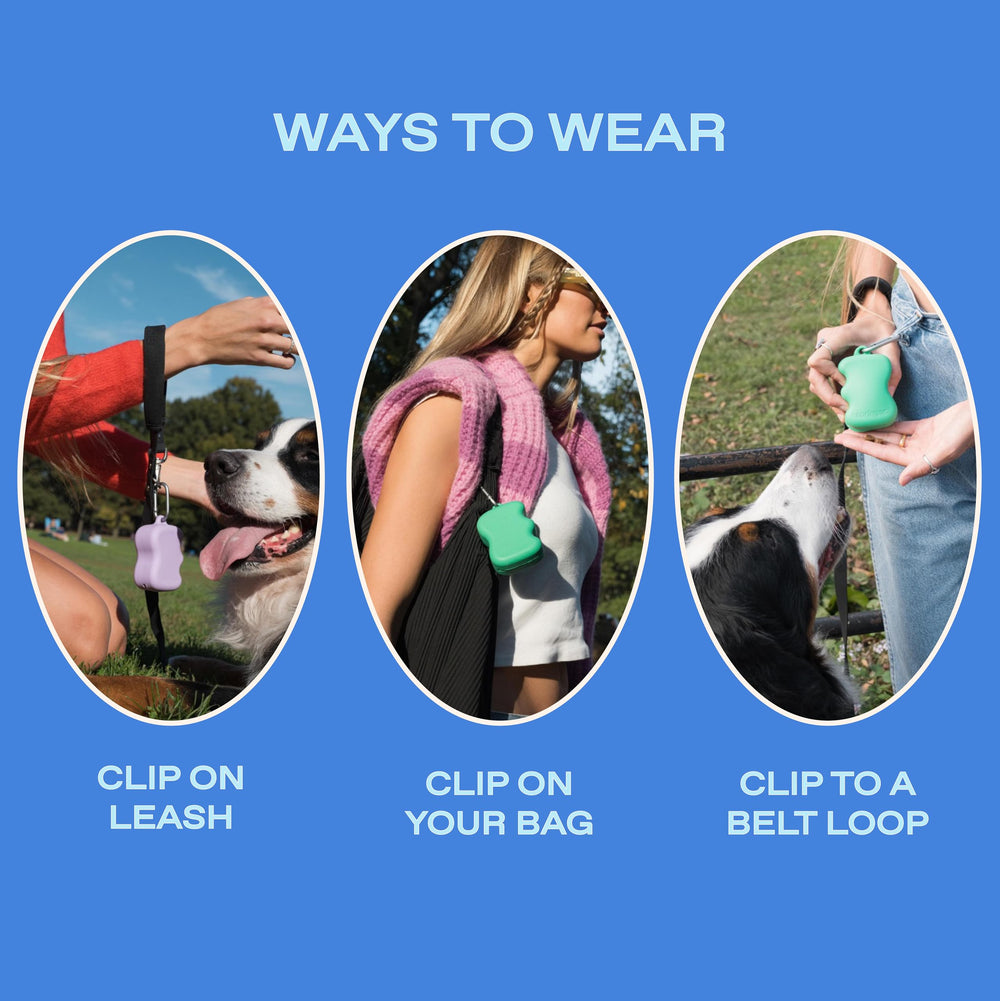 Springer dog treat pouch easy-fill design simplifies refilling during training