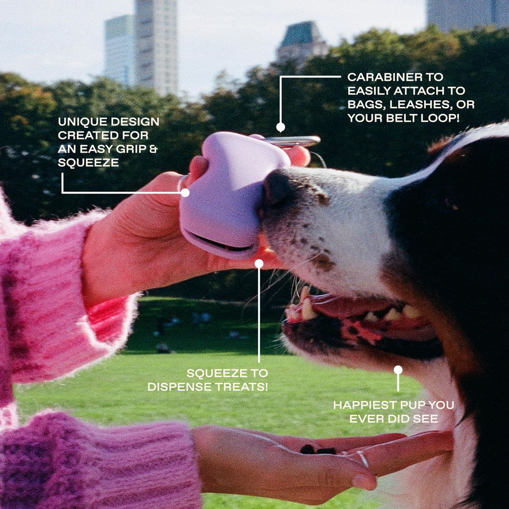 Springer dog treat pouch one-handed operation enables quick rewards