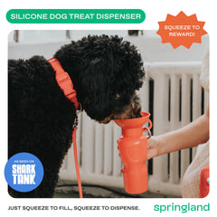 Springer by Springland leak-tight valve close-up proves spill-free travel.