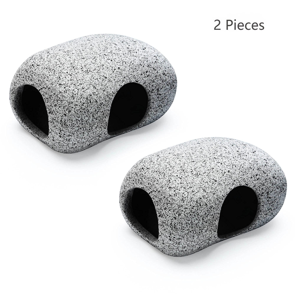 SpringSmart hideaway rocks feature smooth edges to protect fins during exploration.