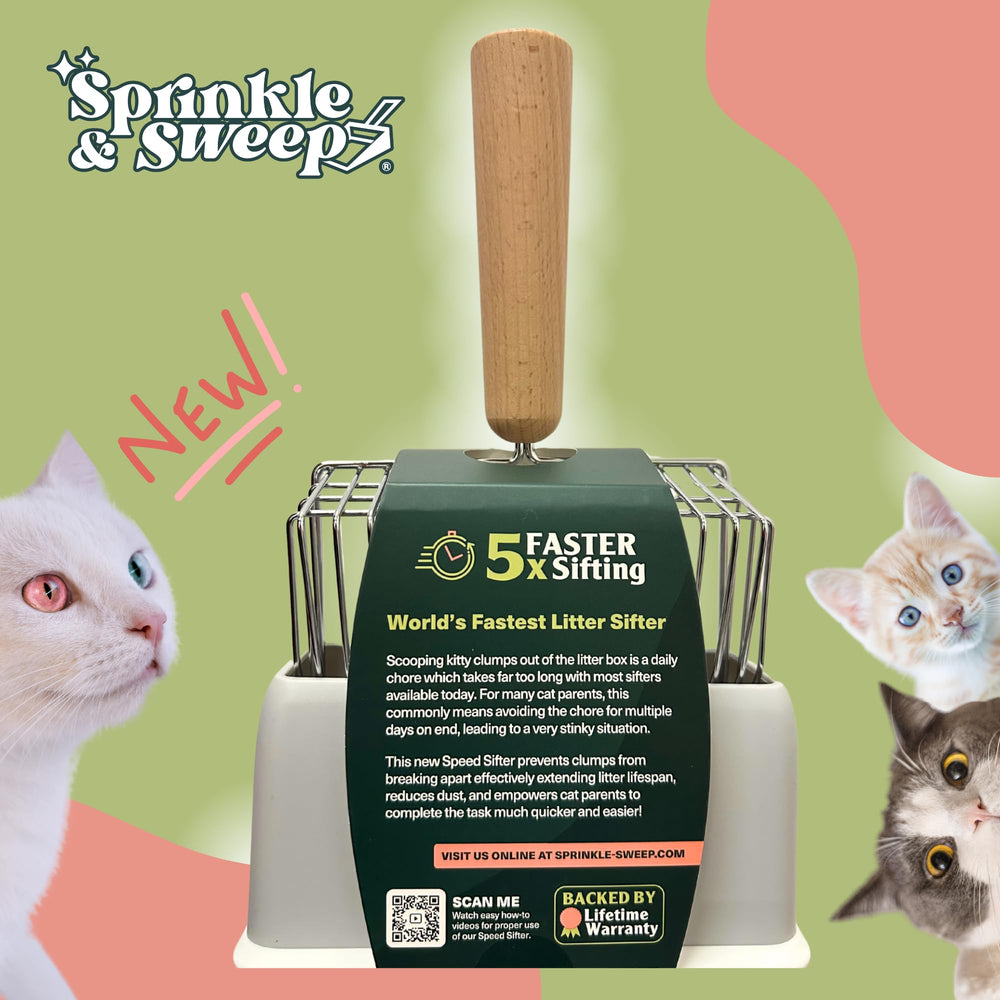 Sprinkle & Sweep family-owned brand emphasizes quality pet cleanup products.