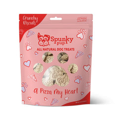 Spunky Pup A Pizza My Heart treats in resealable pouch for freshness