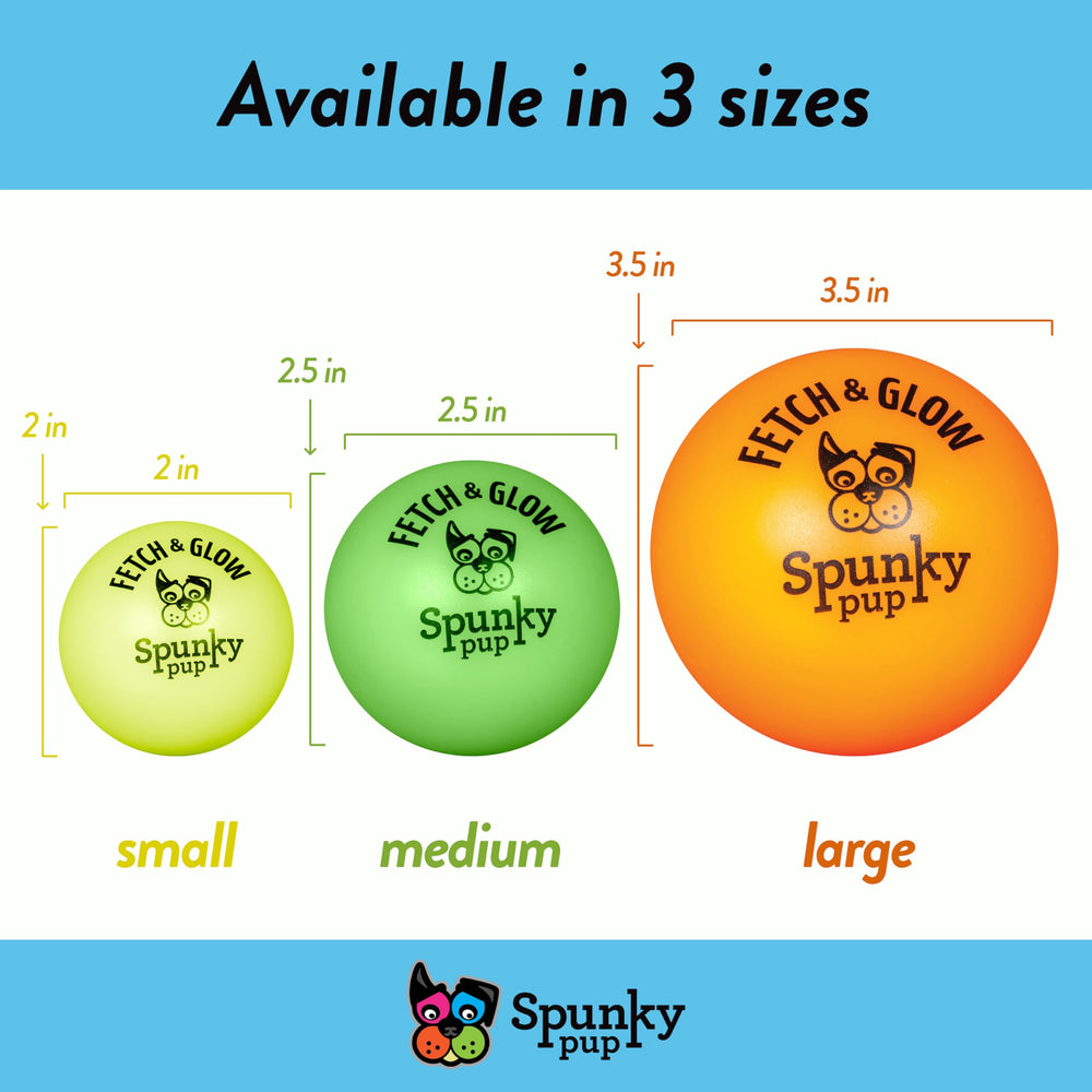 Spunky Pup fetch ball is easy to clean with soap and water.
