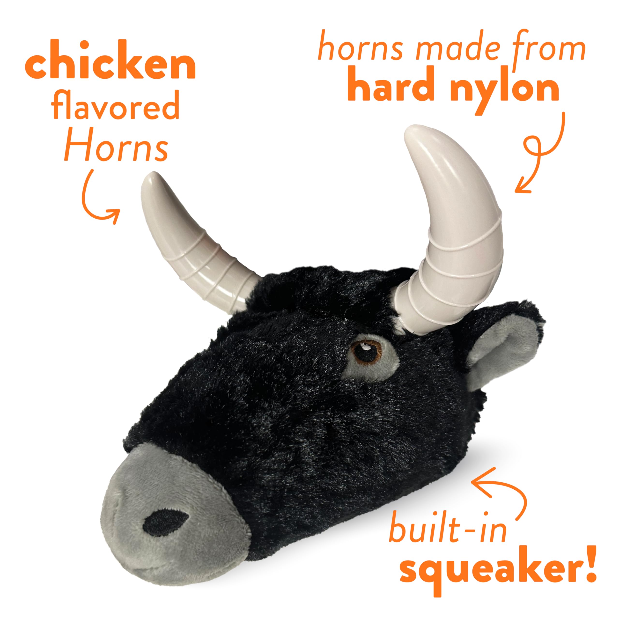 Spunky Pup Knucklehead plush-side detail shown for long-lasting comfort and play.