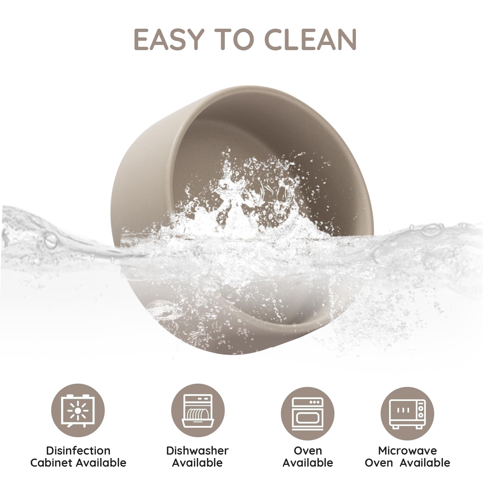 SPUNKYJUNKY ceramic bowl with durable design for daily pet use.