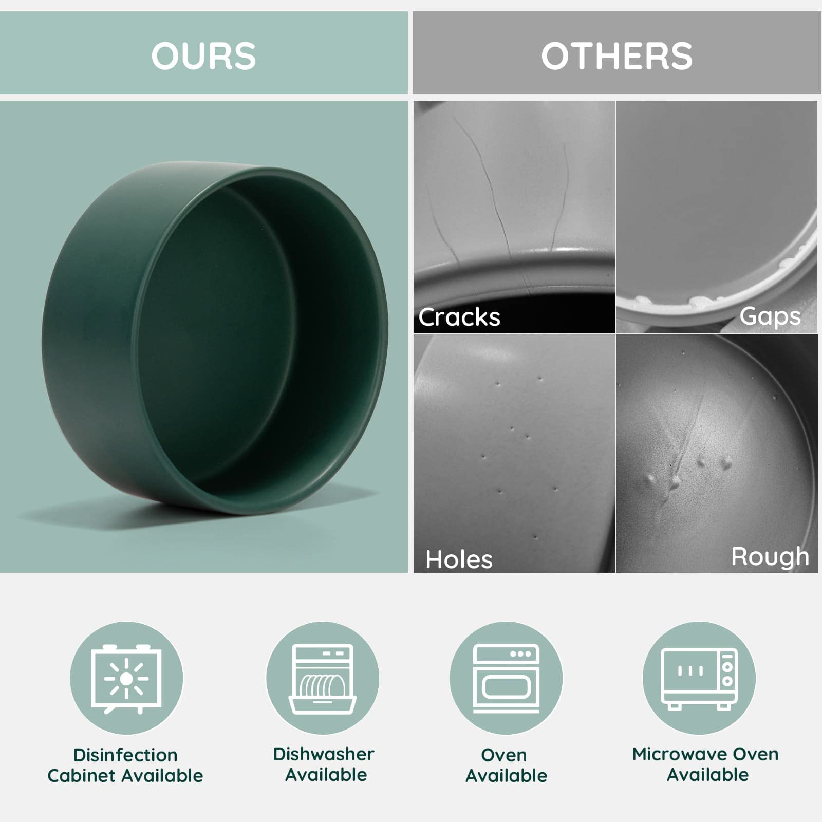 SPUNKYJUNKY non-slip-base-green keeps bowls steady during meals