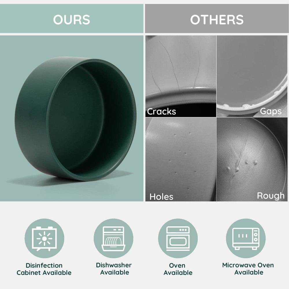 SPUNKYJUNKY non-slip-base-green keeps bowls steady during meals