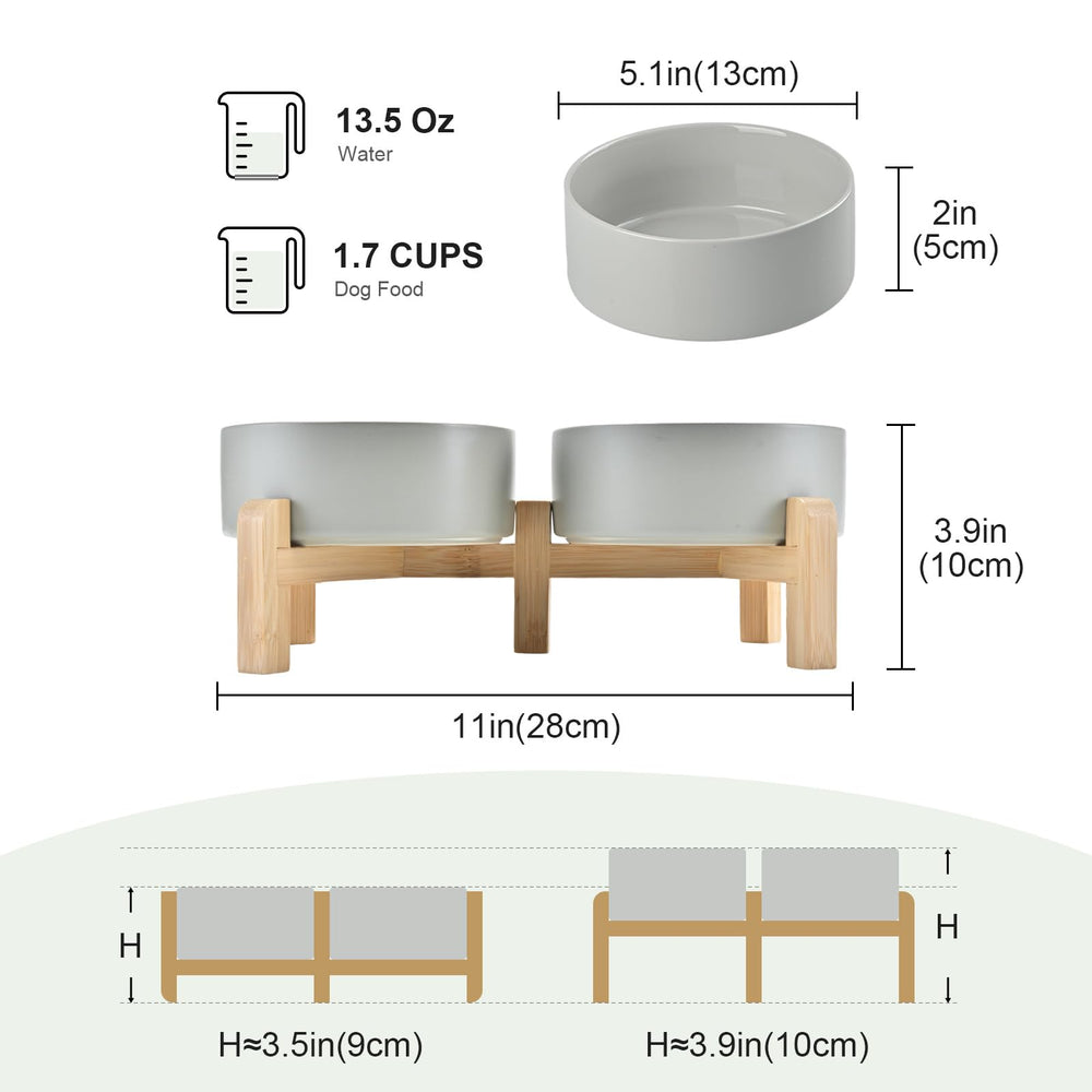 SPUNKYJUNKY bamboo stand grey finish and assembly for stable feeding