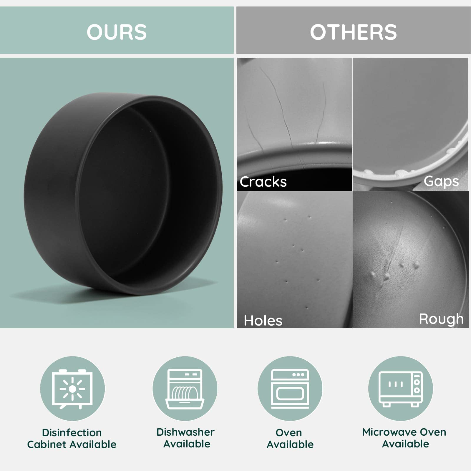 SPUNKYJUNKY 3.6-cup capacity bowls suitable for portions.