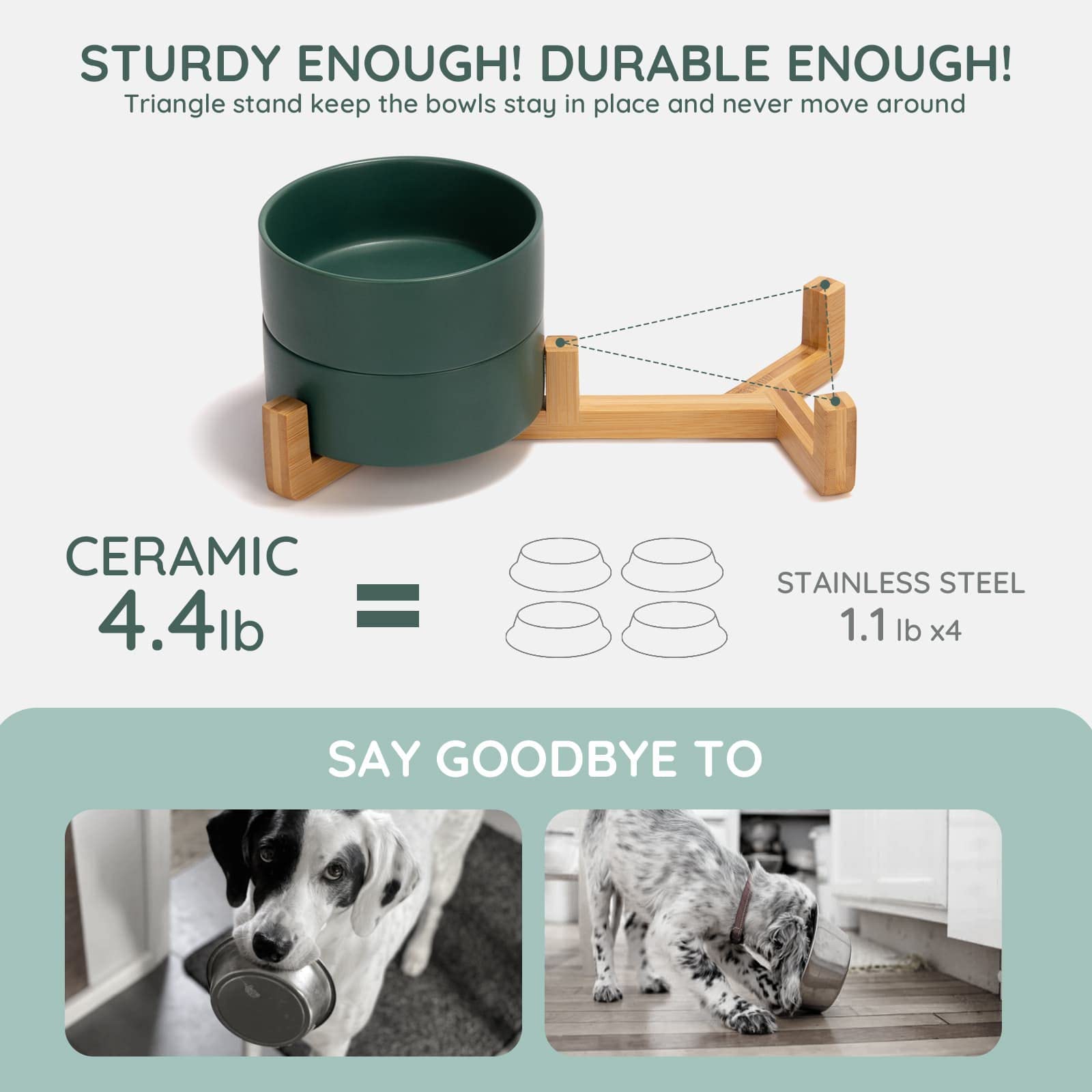 SPUNKYJUNKY ceramic bowl close-up; lead-free safe material.