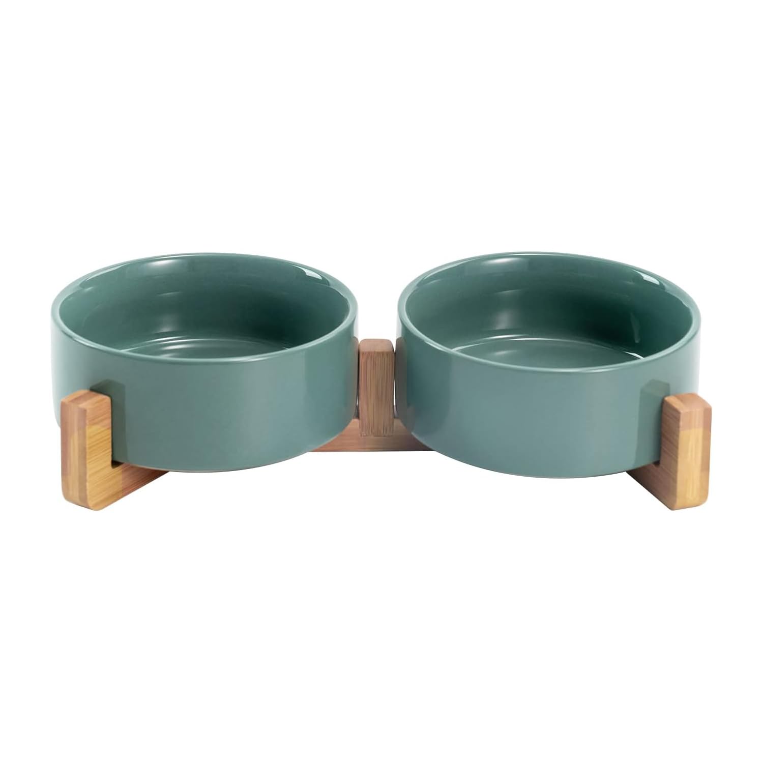 SPUNKYJUNKY ceramic dog bowl close-up showing lead-free safety