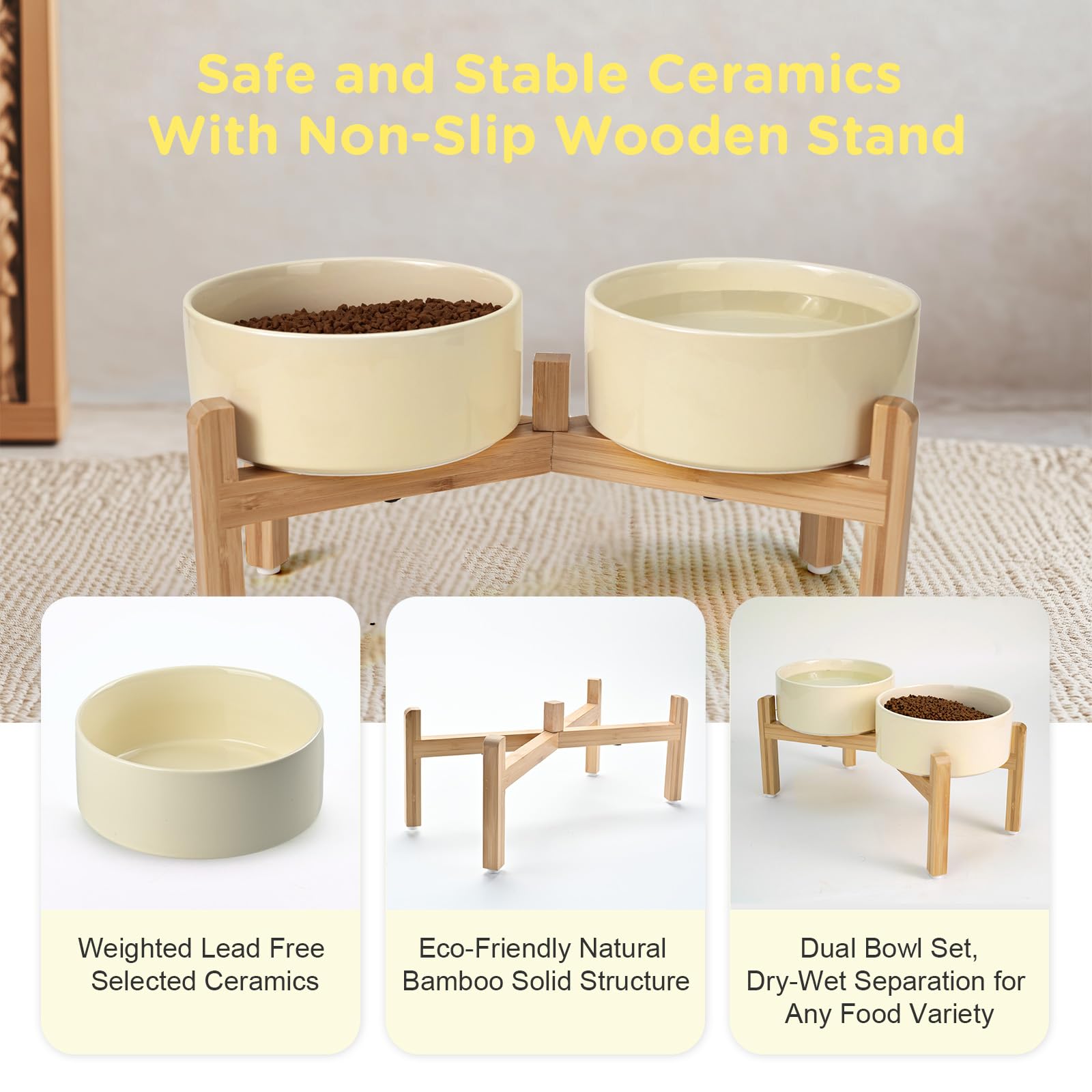 SPUNKYJUNKY four-size options fit kittens to large breeds with adjustable stand