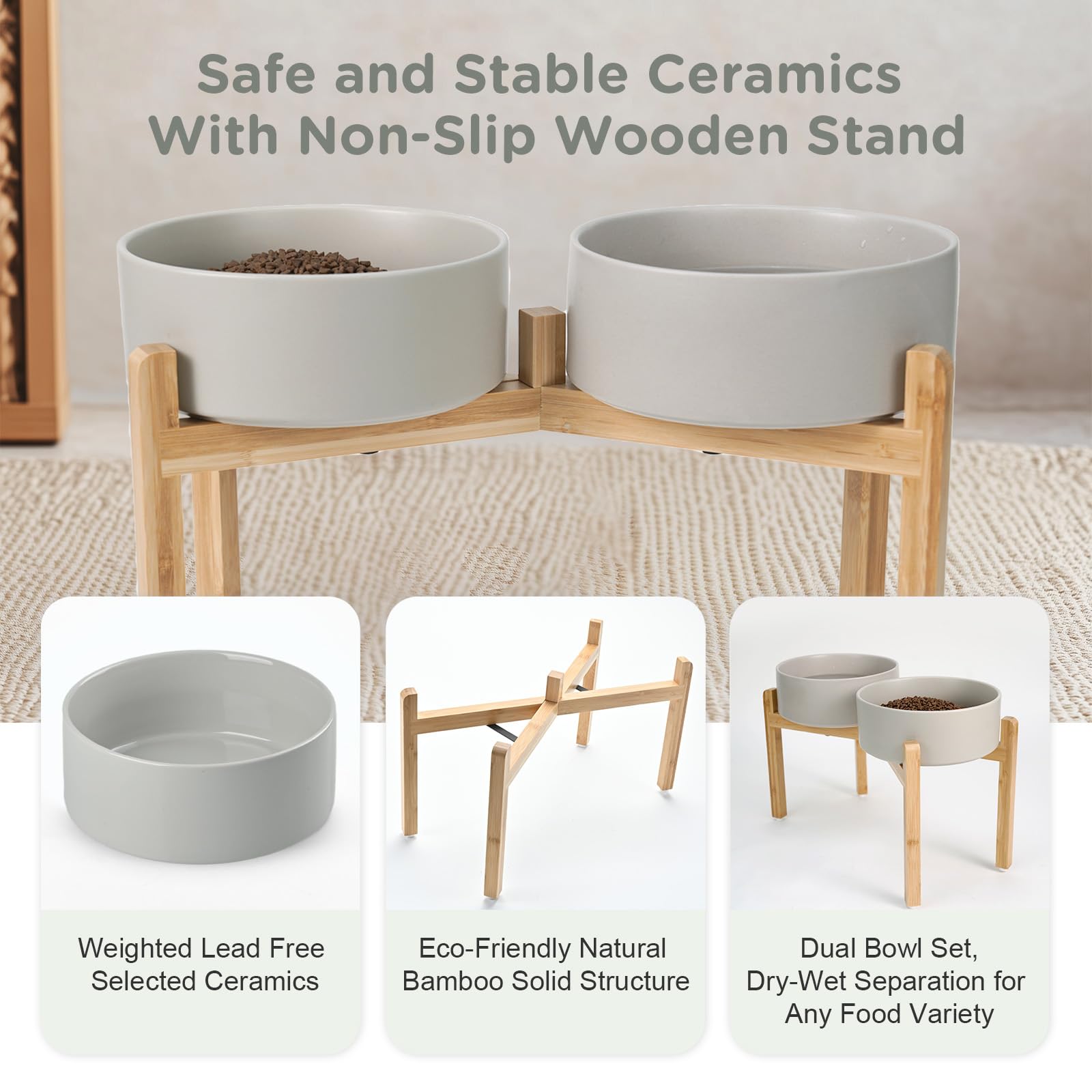 SPUNKYJUNKY heavyweight ceramic bowls resist daily wear and tear.