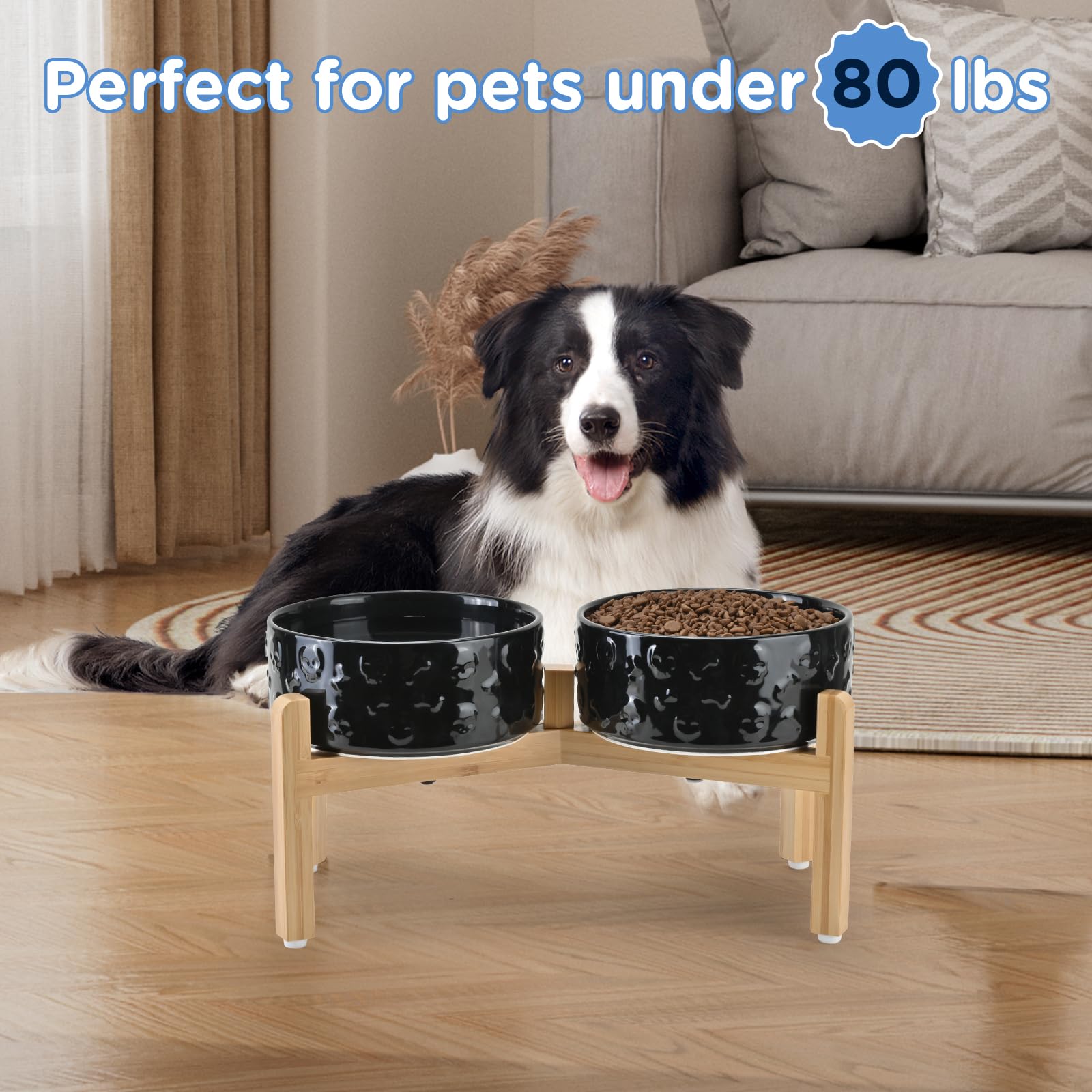 SPUNKYJUNKY versatile bowls handle kibble, wet food, and water with ease.
