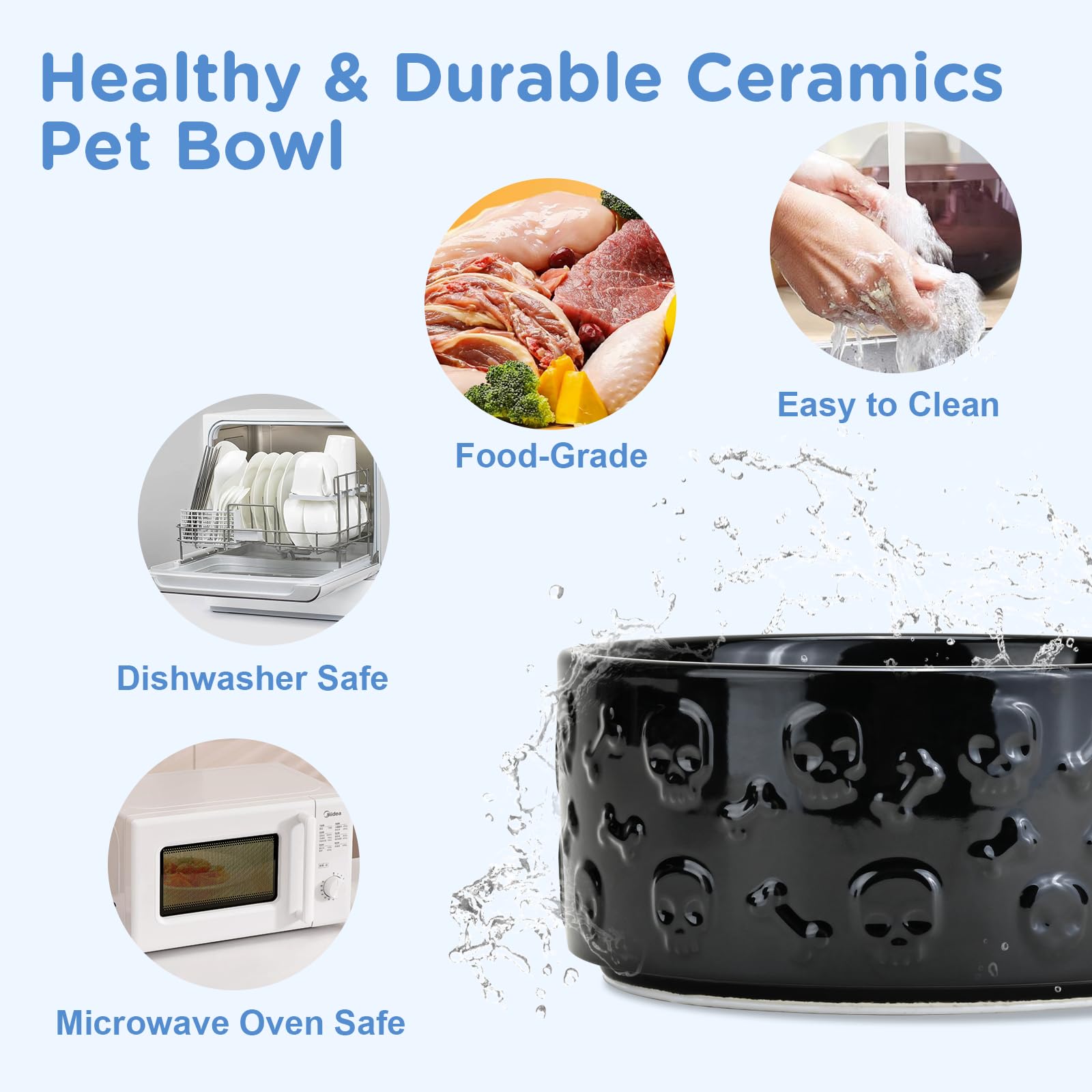 SPUNKYJUNKY modern patterned ceramic bowls blend with home decor.