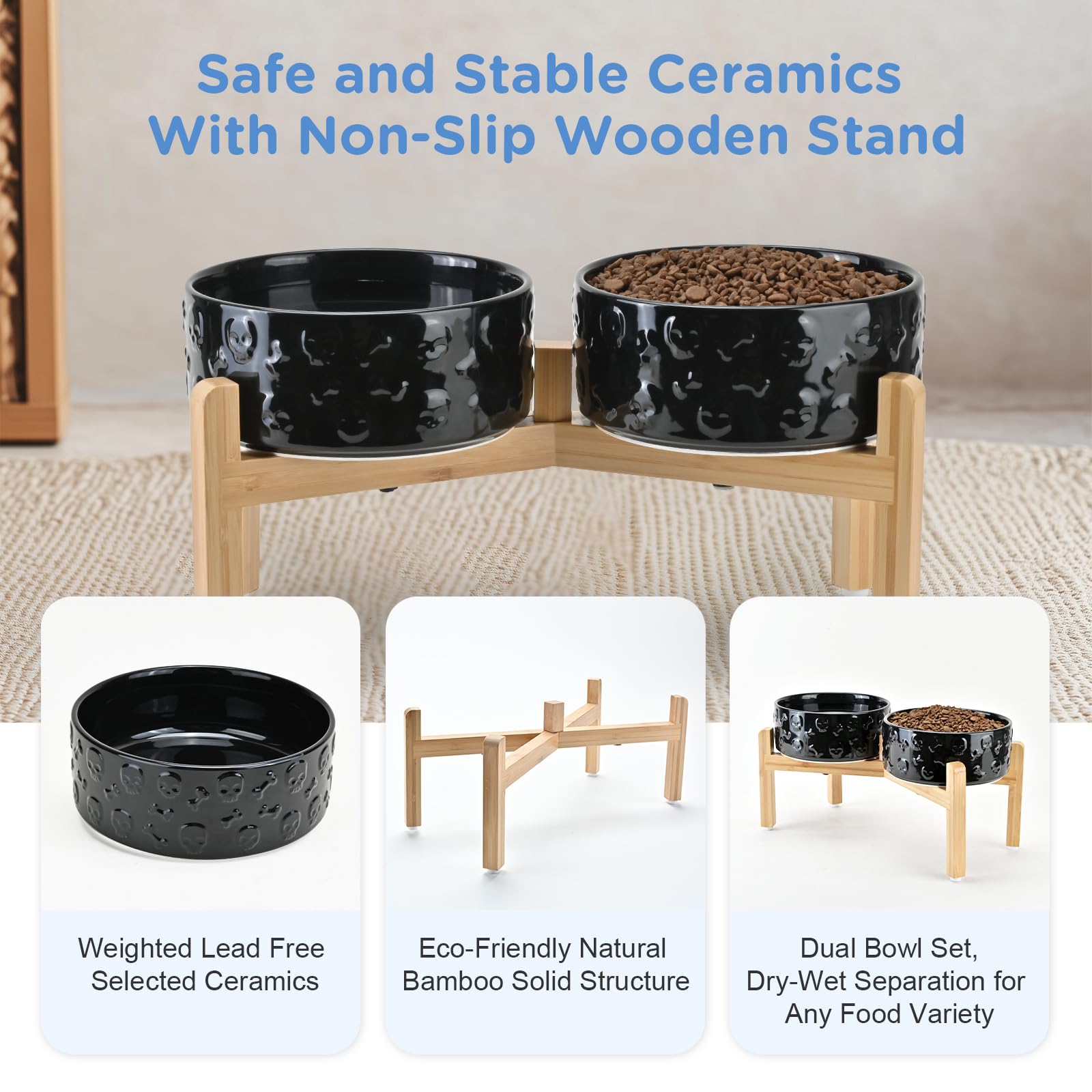SPUNKYJUNKY four size options support kittens to large dogs.