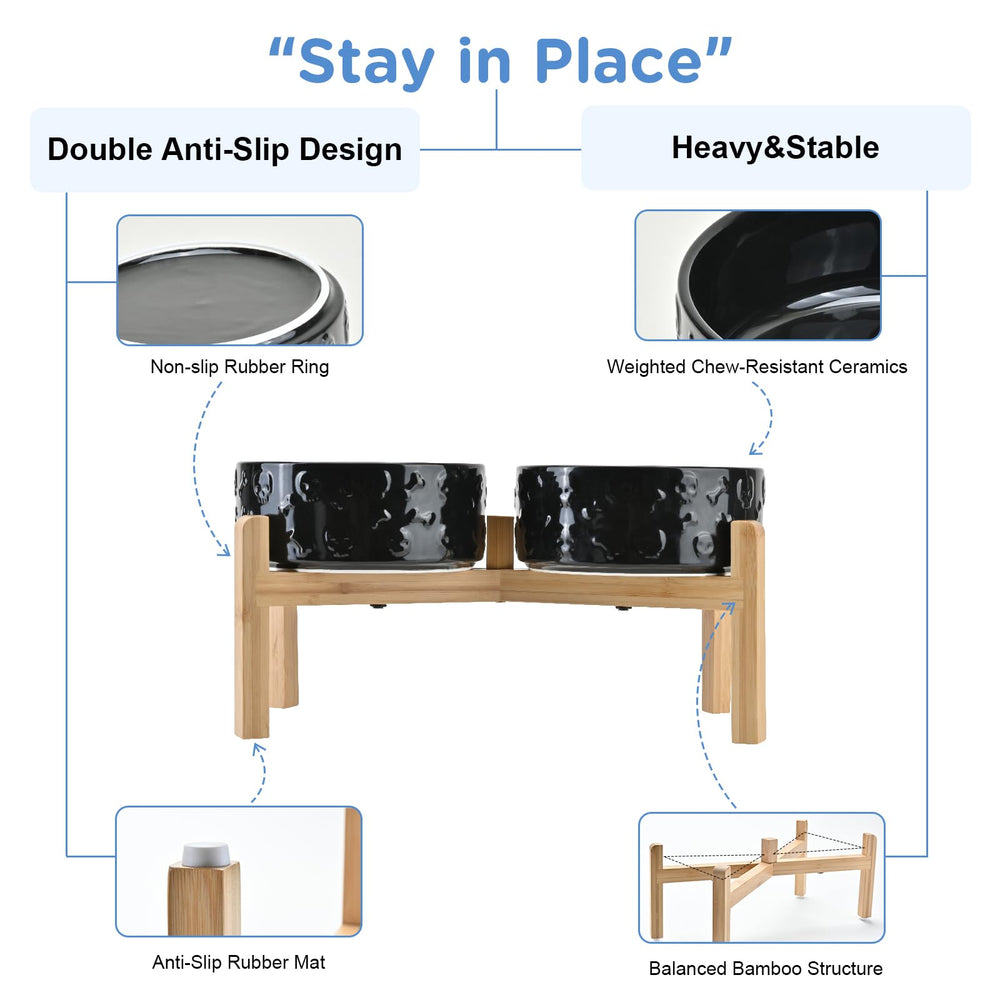SPUNKYJUNKY non-slip silicone pads keep bowls steady during meals.